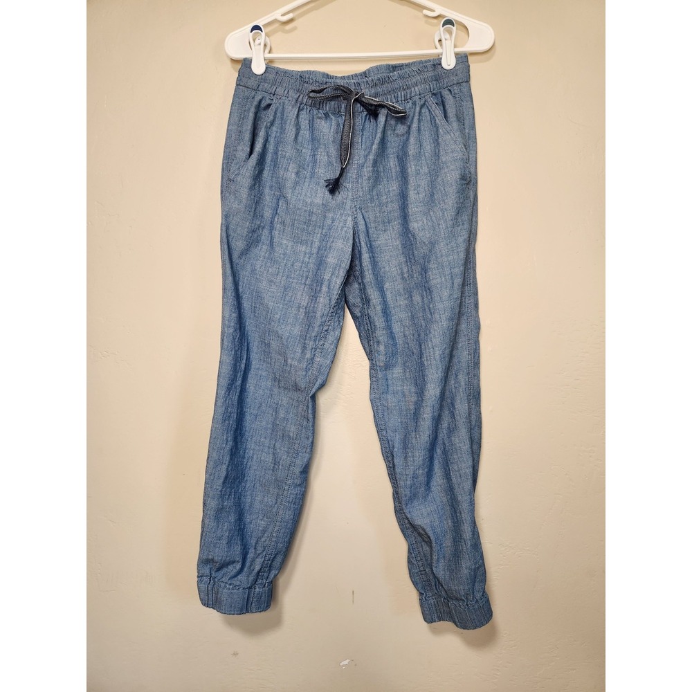 J Crew Cotton Joggers Womens Size 2 Blue
